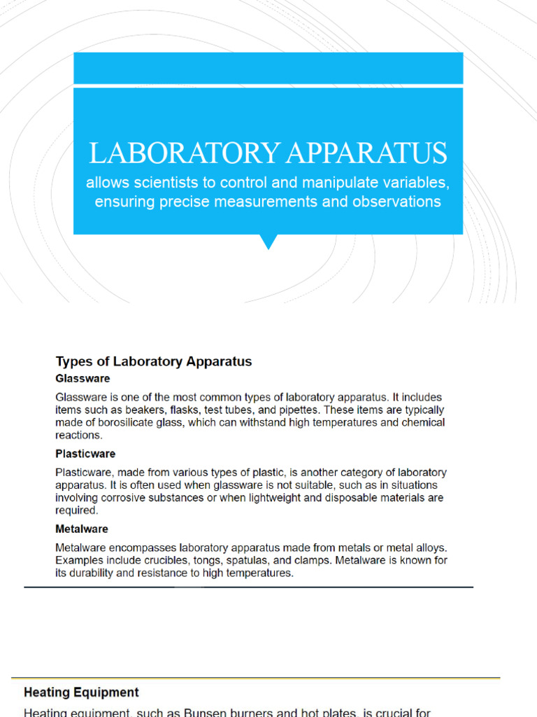 LABORATORY APPARATUS AND FUNCTIONS PDF visual data 2
