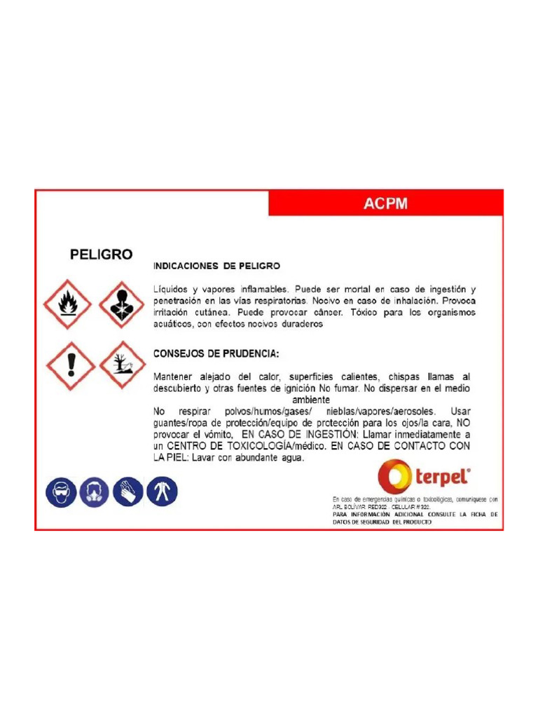 Etiqueta ACPM | PDF