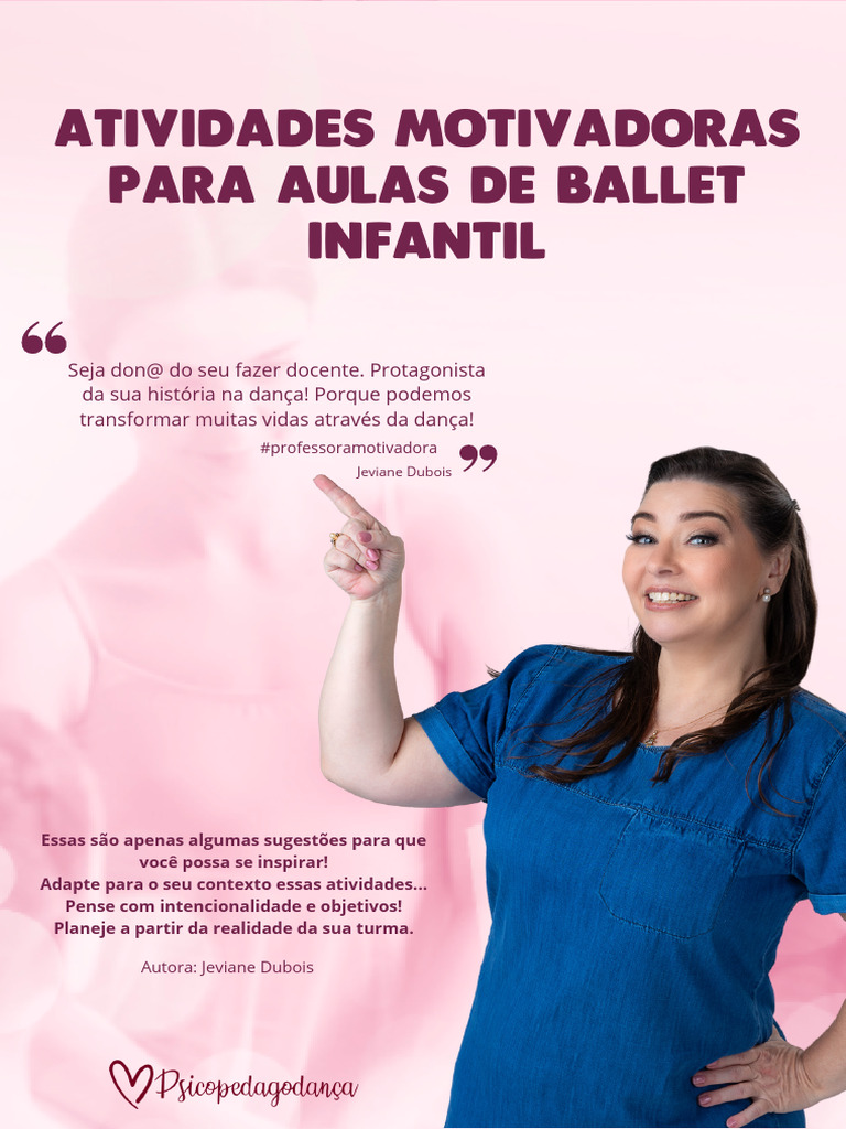 Mini Ebook Atividades Motivadoras para Aulas de Ballet Infantil ...