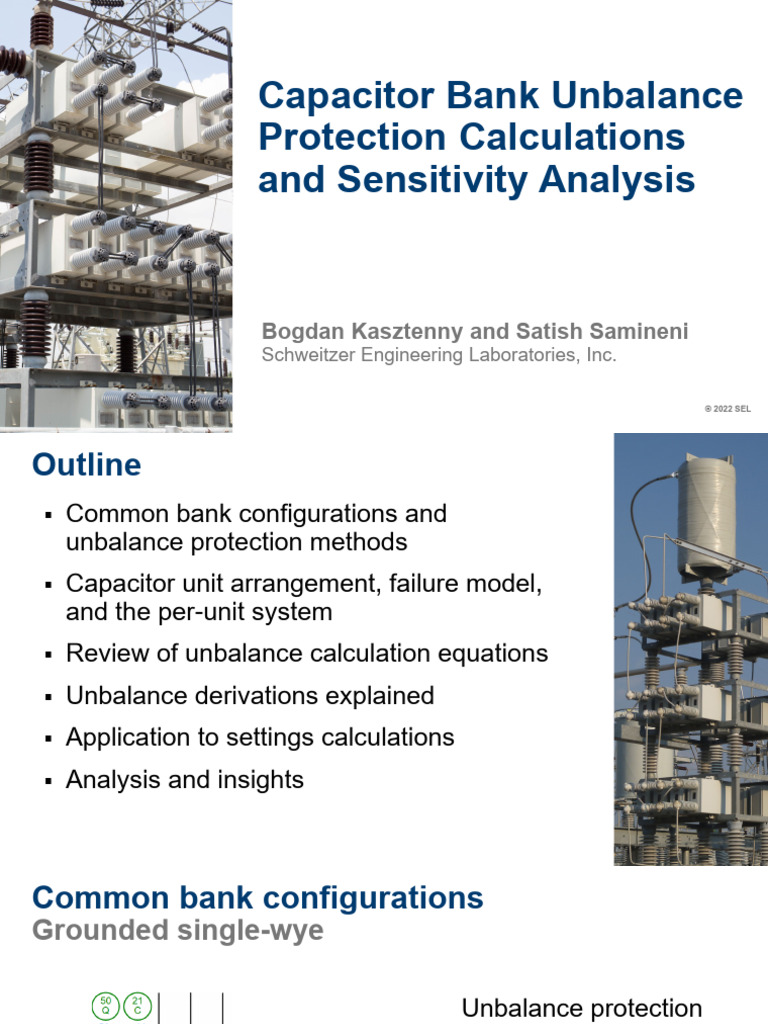 3 Capacitor Bank Unbalance Protection Calculations and Sensitivity Analysis 3 Download Free