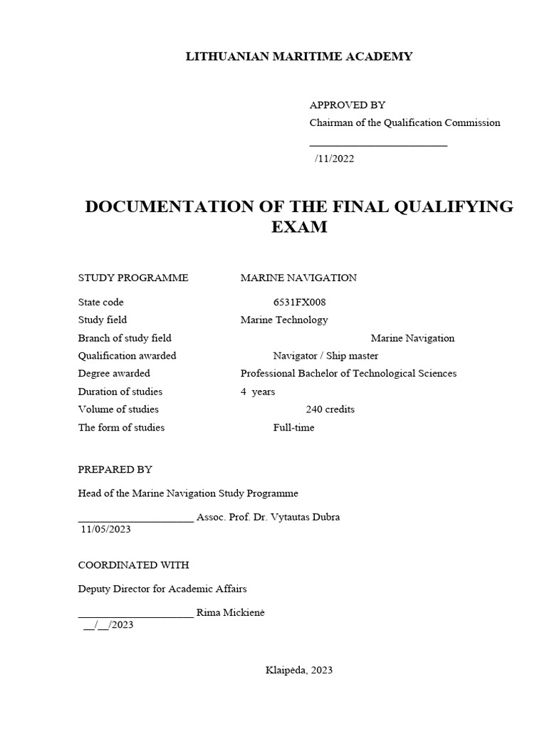 Lma marine navigation coc exam documentation 19 lu 4 2022 2023 06 eng