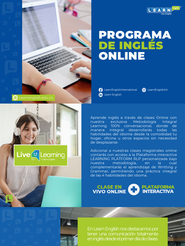 Live 4 Learning Online - Learn English 2024 | PDF | Idioma en Inglés ...