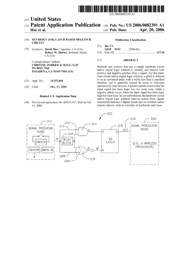 11 252 868 Set Reset S R Latch Based D | PDF