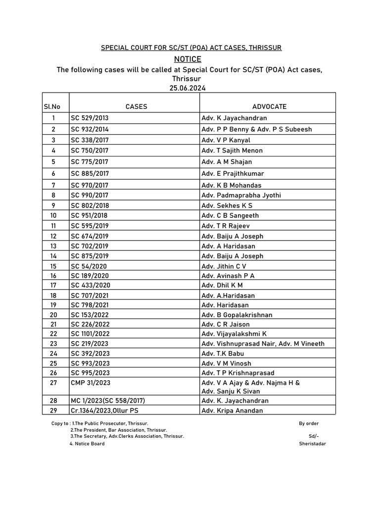 Case-List-25 06 2024 | PDF