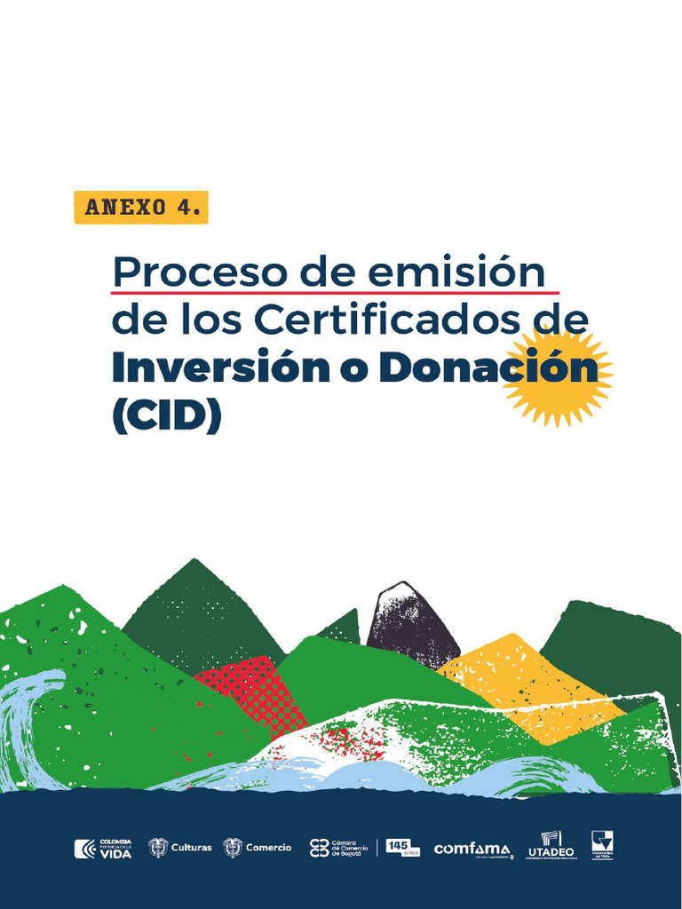 ANEXO 4 Proceso de Emision de Los Certificados de Inversion o Donacion ...