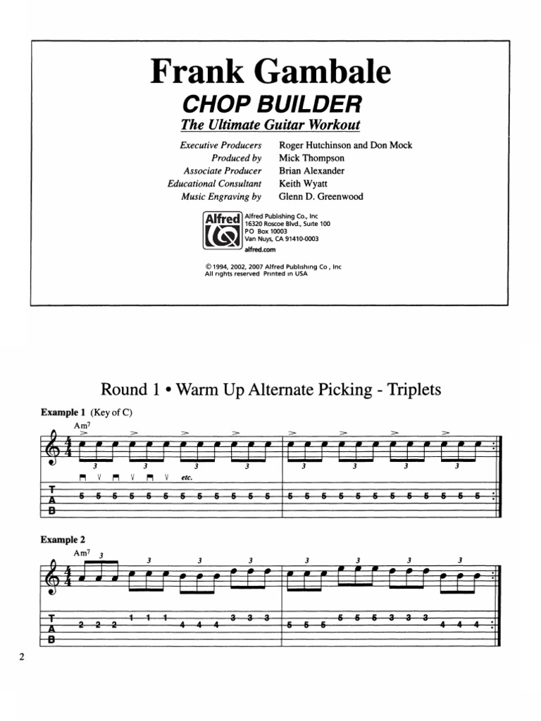 Frank Gambale Chop Builder | PDF