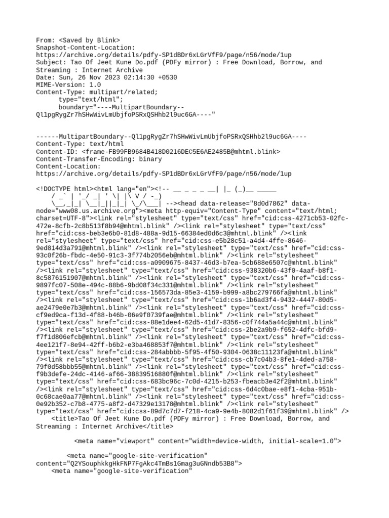 ♡ Tao of Jeet Kune Do | PDF | Icon (Computing) | Internet