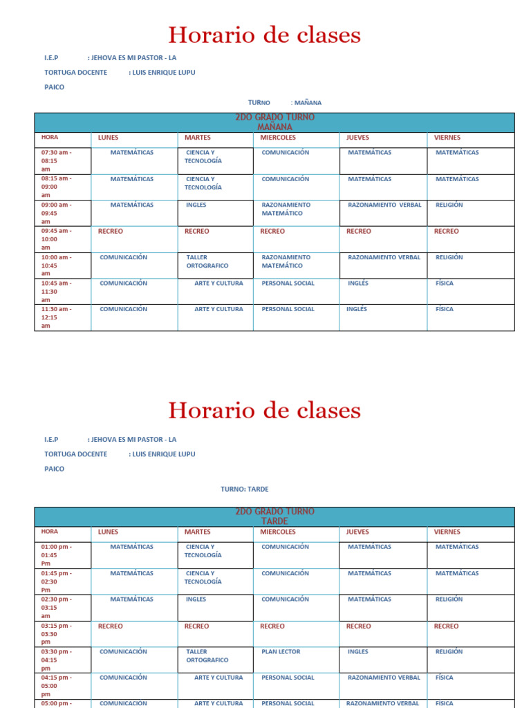 Horarios 2024 | PDF | Ciencias sociales | Estudios de idiomas extranjeros