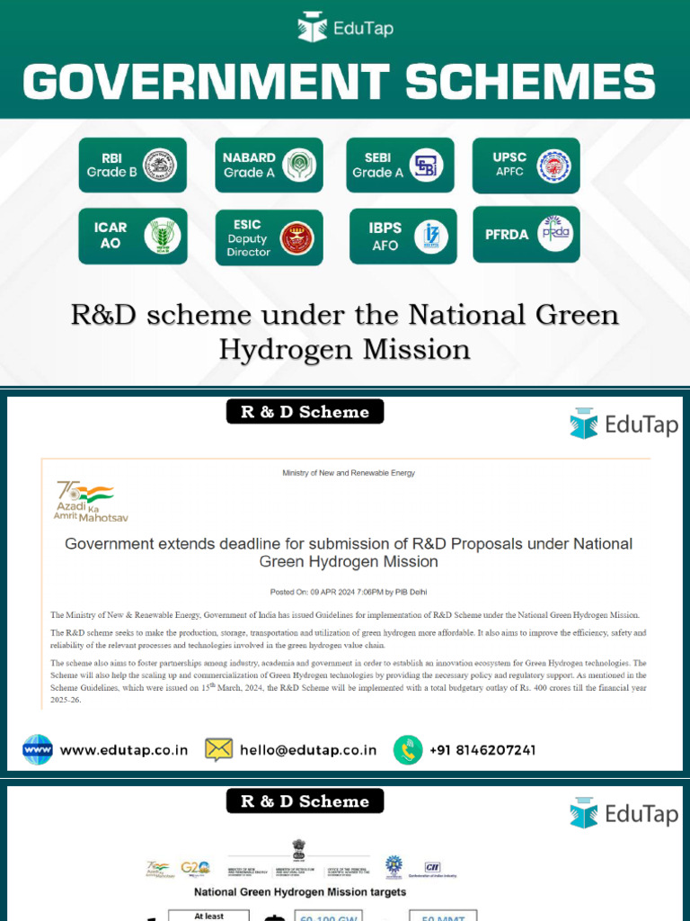 Green Hydrogen R&D Scheme Overview | PDF | Research And Development ...