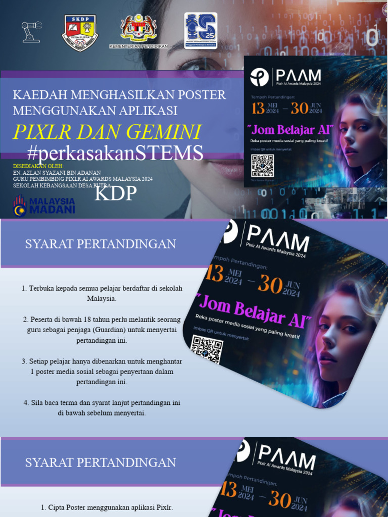 Tutorial Kaedah Menghasilkan Poster Menggunakan Aplikasi Pixlr & Gemini ...