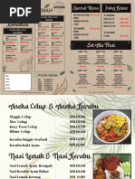 Garsa Kitchen Full Menu Overview | PDF | Salad | Food And Drink Preparation