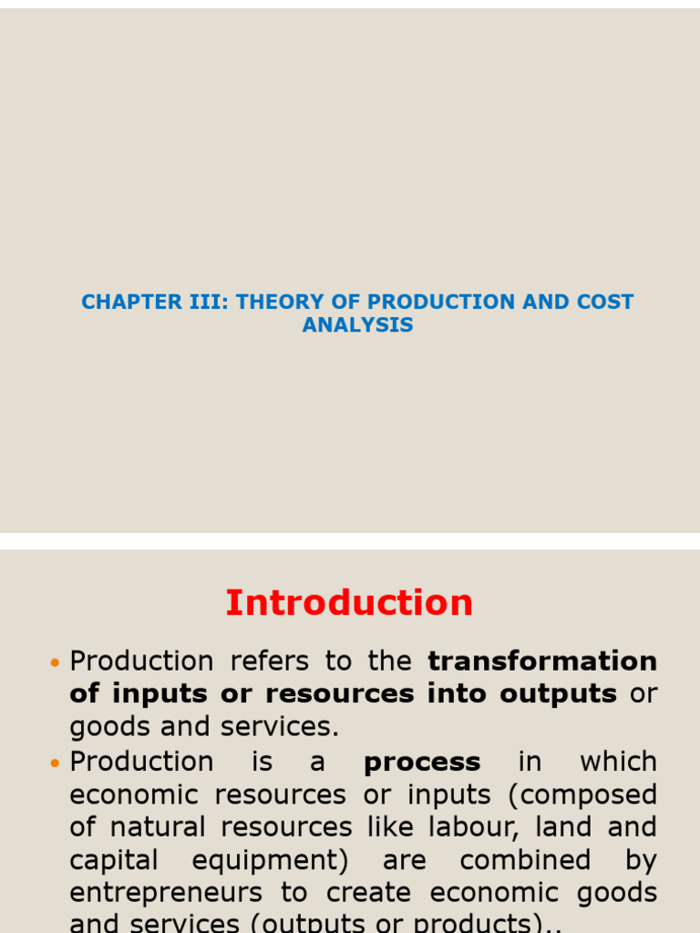 Me 3 pdf production function average cost