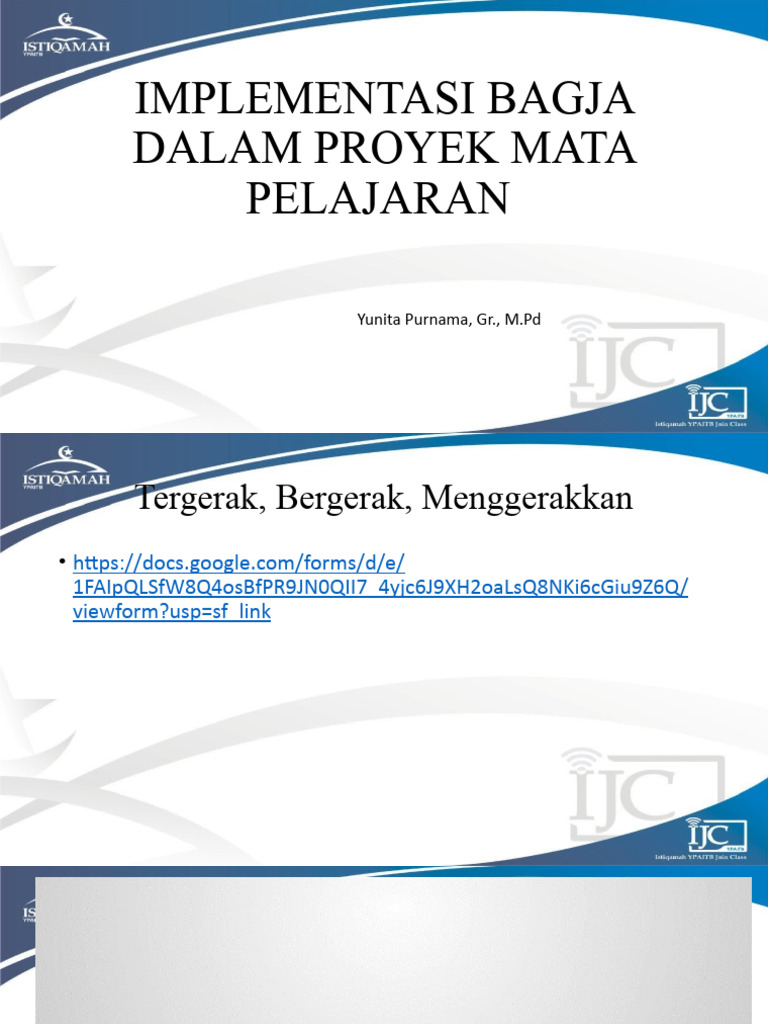 Implementasi BAGJA dalam Proyek Pendidikan | PDF