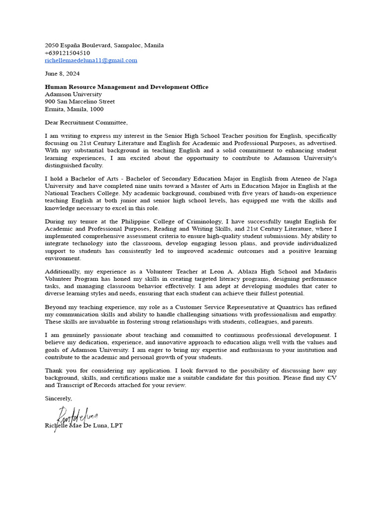 APPLICATION LETTER FOR LEARNERSHIP SAMPLE PDF DOWNLOAD intelligence overview