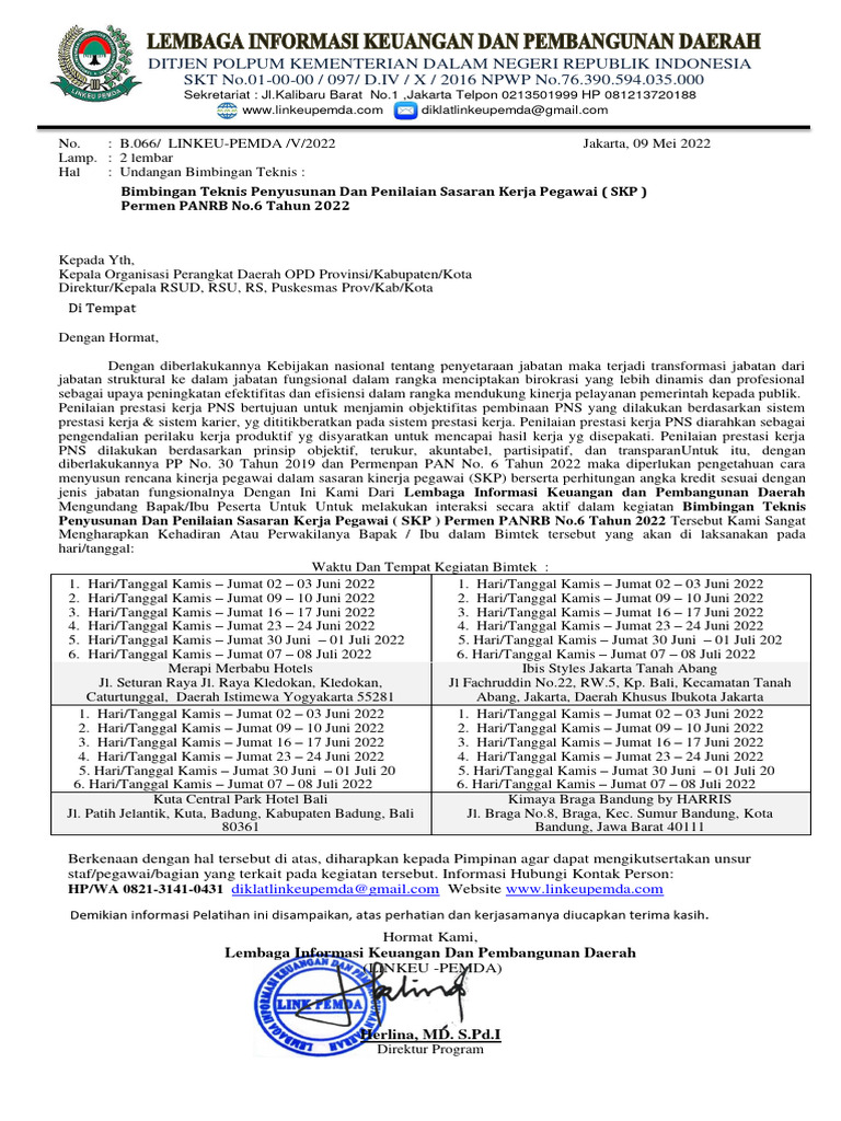 Bimbingan Teknis SKP PNS 2022 | PDF