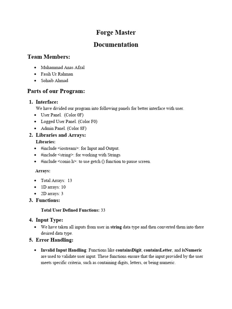 Forge Master User and Admin Panel Guide | PDF | User (Computing) | Password