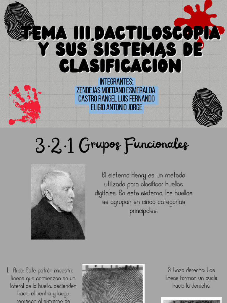 Dactiloscopia Tema LLL | PDF | Huella dactilar