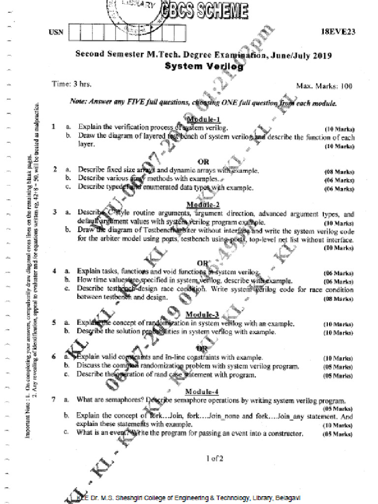 18EVE23 System Verilog PDF 18eve23 system verilog pdf
