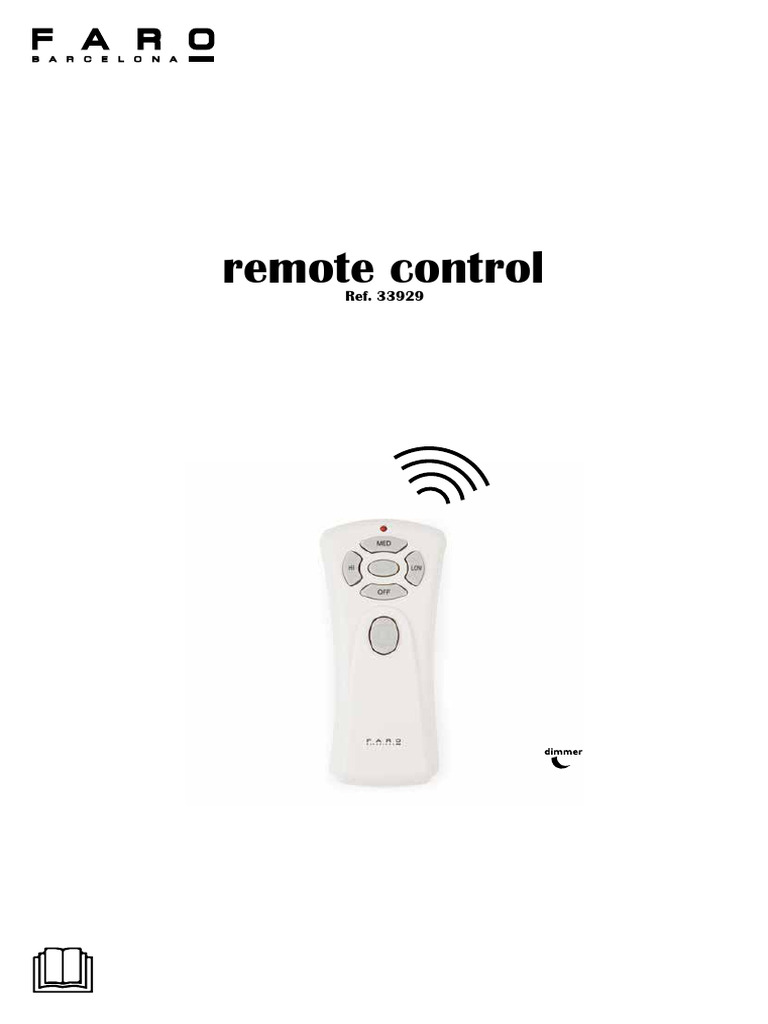 Instrucciones Mando Ventilador Faro 33929 | PDF | Energia electrica ...