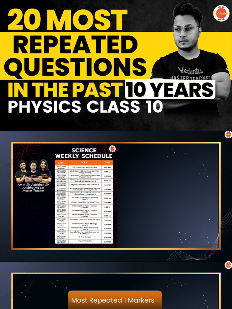 Class 10 Physics Chapter 1 PYQs | PDF | Alternating Current ...