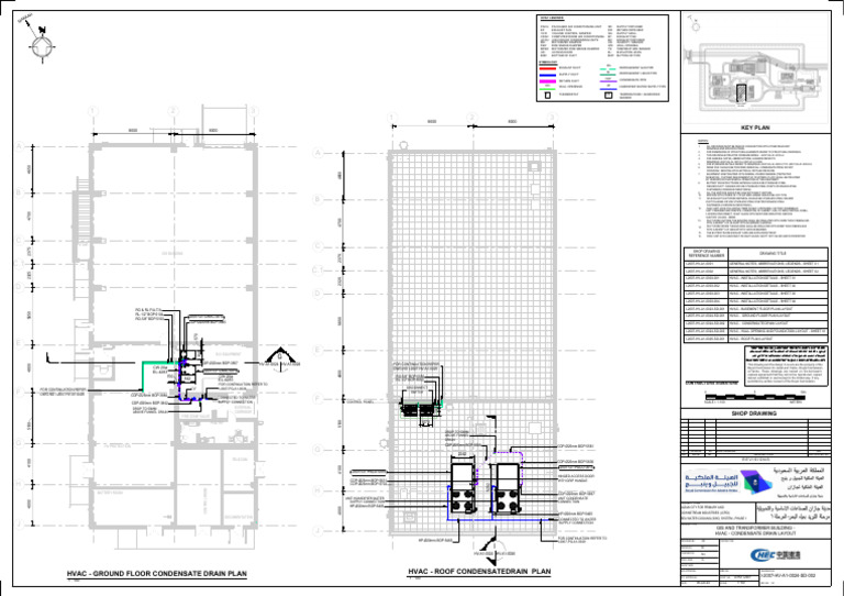 HVAC Condensate Drain Layout Plan | PDF | Duct (Flow) | Sheet Metal