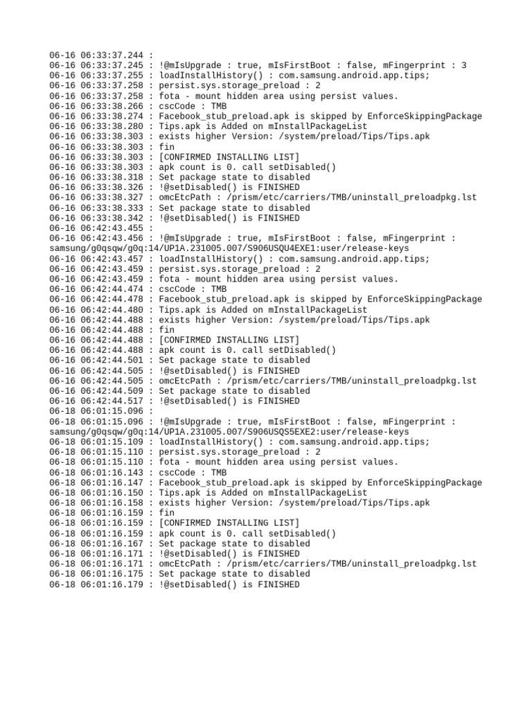 Samsung Tips APK Installation Log | PDF | Embedded Linux Distributions ...