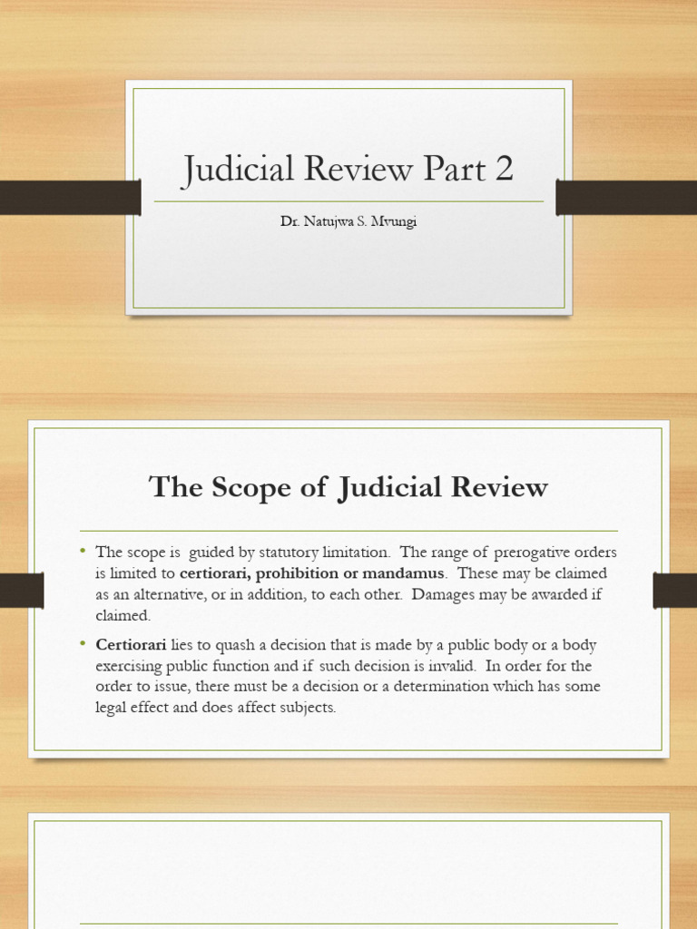 Understanding Judicial Review Remedies PDF Habeas Corpus Mandamus