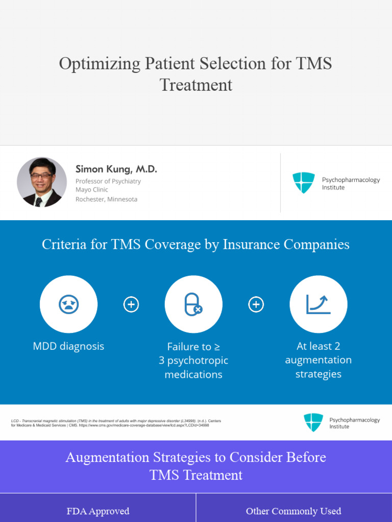7708 Optimizing Patient Selection For TMS Treatment | PDF | Major ...