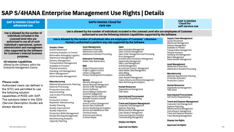 SAP RISE v2 Pricing and Use Rights | PDF | Business | Business Economics