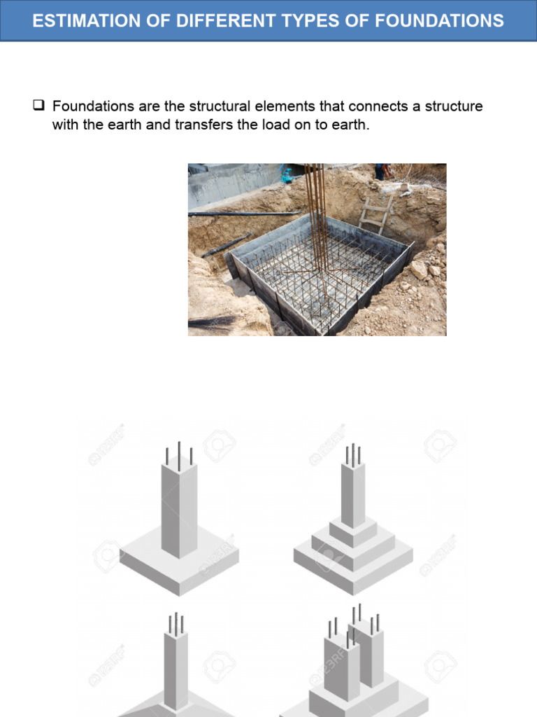Estimation of Foundation Types | PDF