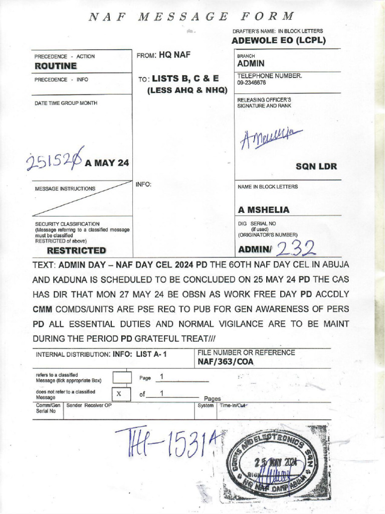 Adm 232 | PDF