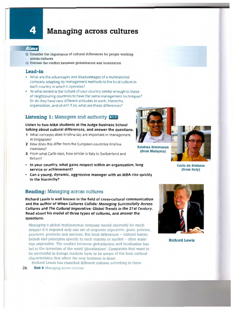Navigating Cultural Management Differences | PDF | Reason | Social ...
