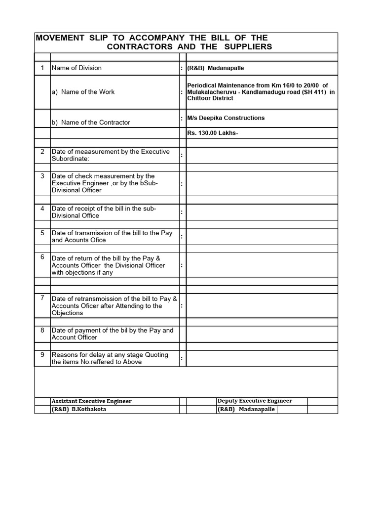 PA 4lane CCP RG Road Simhadripuram MCAR&Co. | PDF | Payments | Cheque