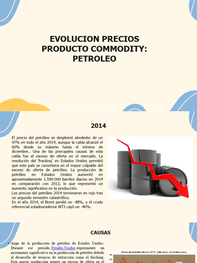 Fluctuaciones del Precio del Petróleo | PDF | Precio del petróleo | OPEP