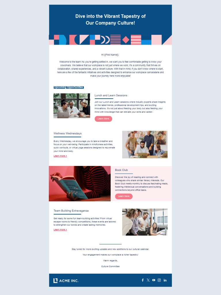 Company Culture Communications Template | PDF | Human Communication ...