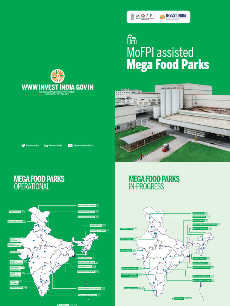 Mega Food Park Infrastructure Projects in India | PDF