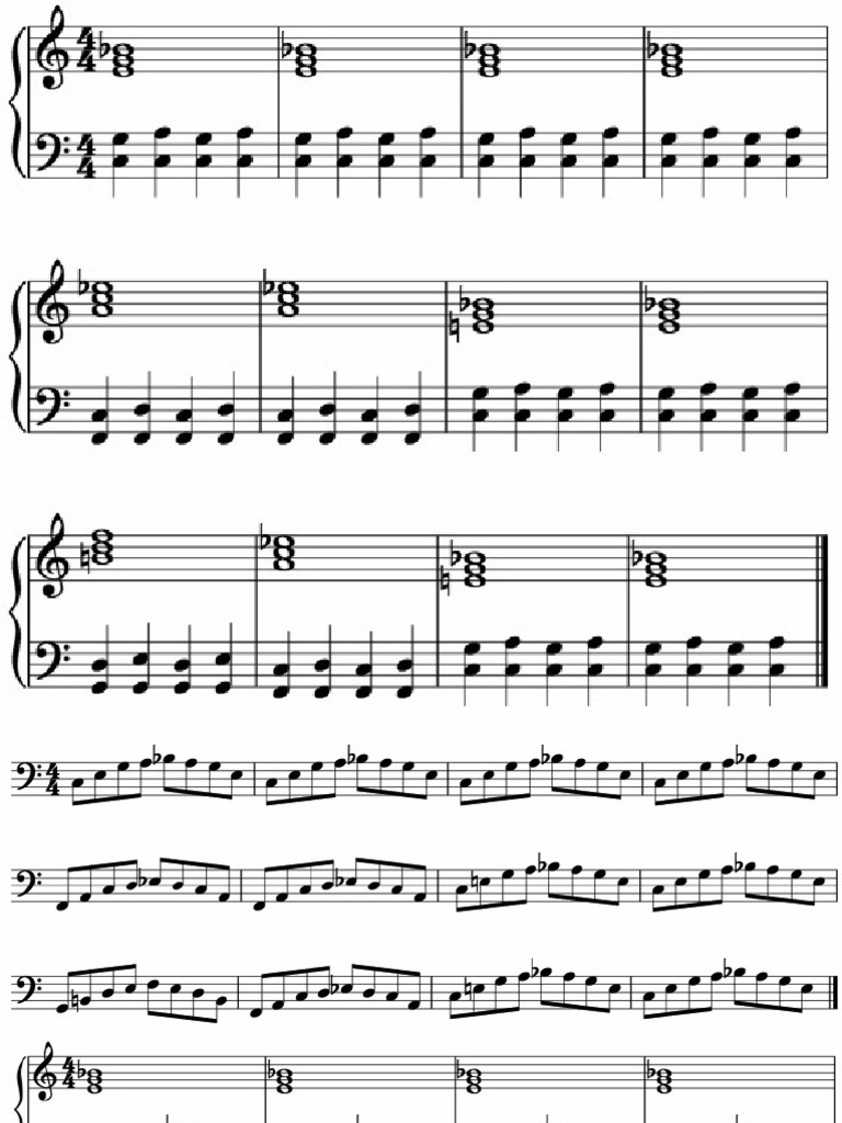 Boogie and Blues Piano Licks Riffs | PDF