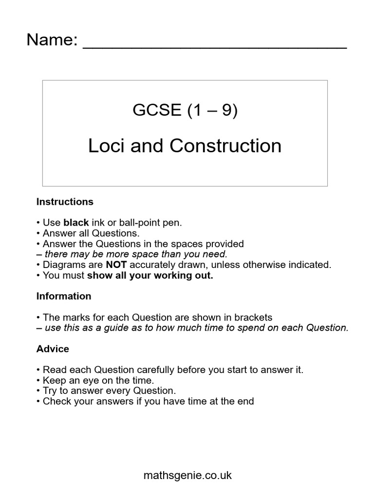 4 Loci and Construction | Download Free PDF | Euclid | Elementary Geometry