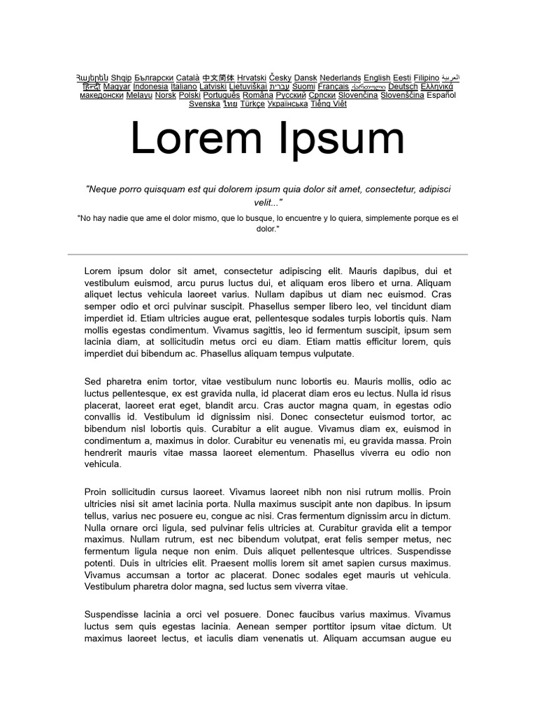 Lorem Ipsum: 
