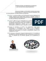 Cual Es La Diferenca Entre Las Empresas de Servicio Temp or Ales y Los Contratistas Independientes