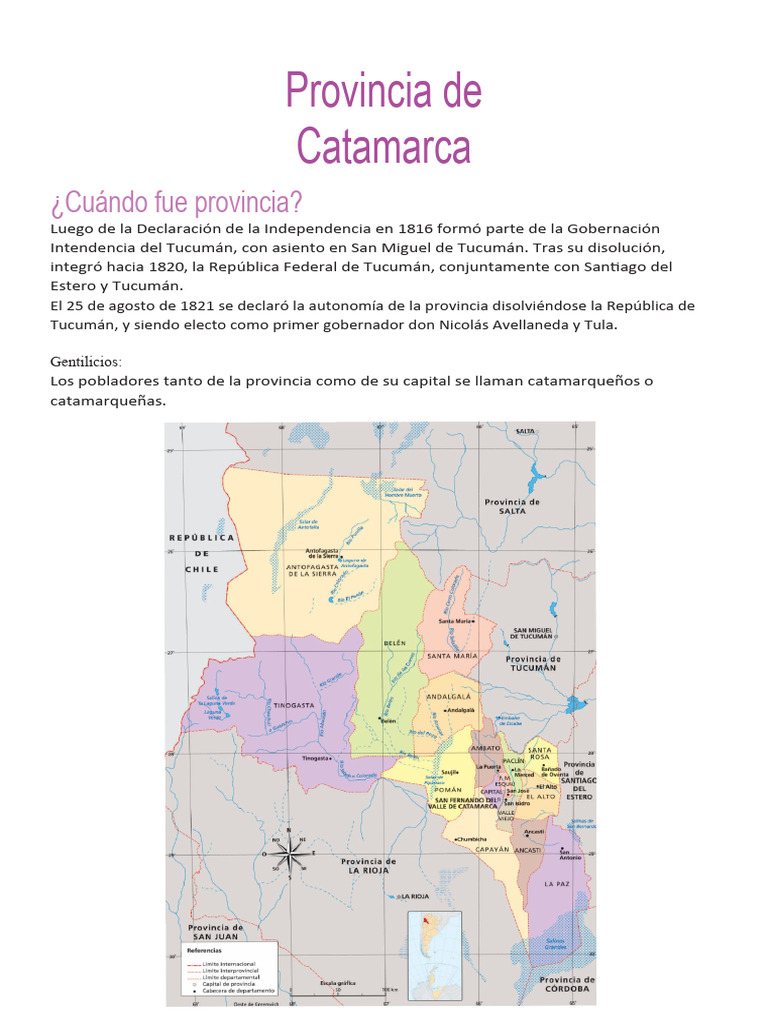 Catamarca Con Mas Hojas En Word Pdf Ciencias De La Tierra