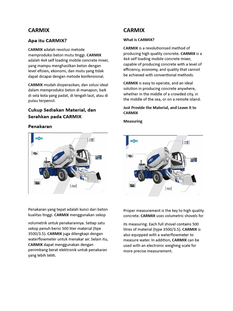 Inovasi CARMIX dalam Produksi Beton | PDF