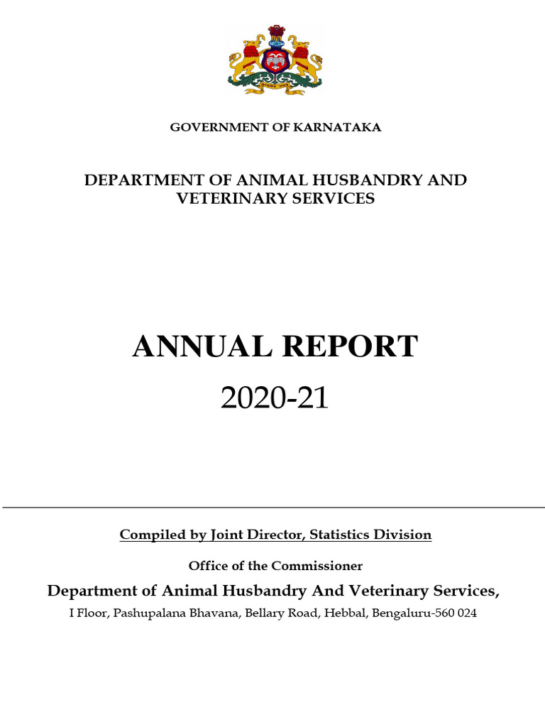 AnnualReportEnglish2020 21 | PDF | Livestock | Sheep