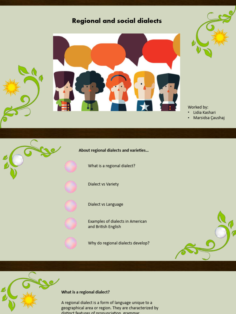 Regional and Social Dialects | PDF | Dialect | English Language