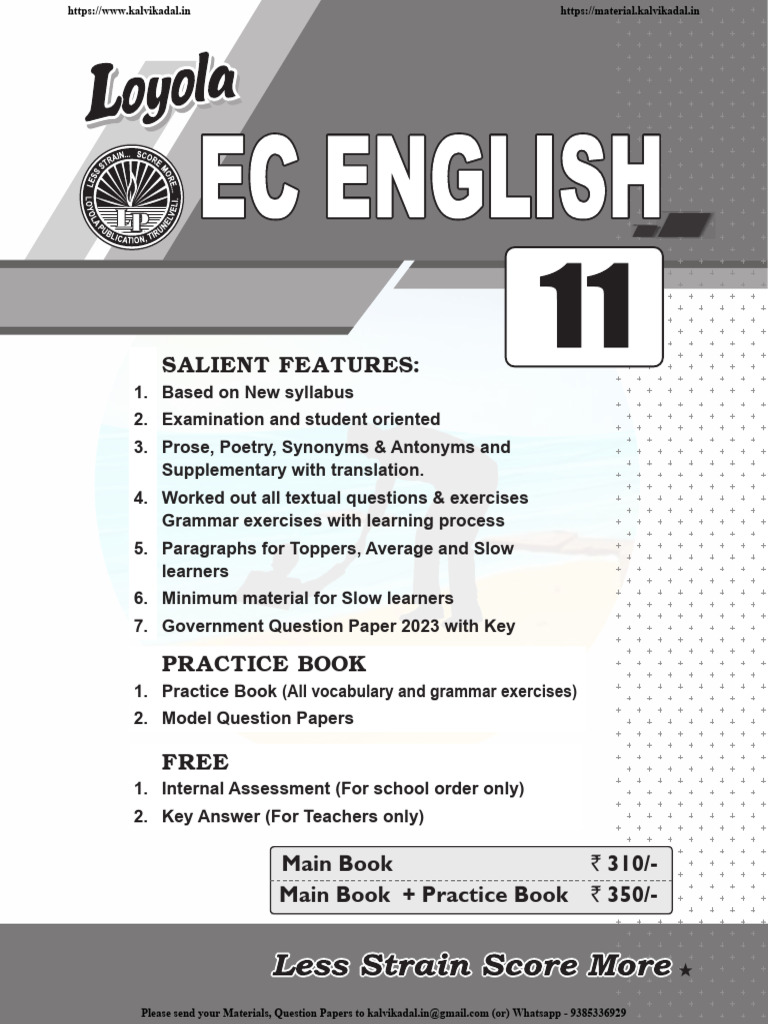 11th English - Main Guide - Sample | PDF | Word | Sentence (Linguistics)