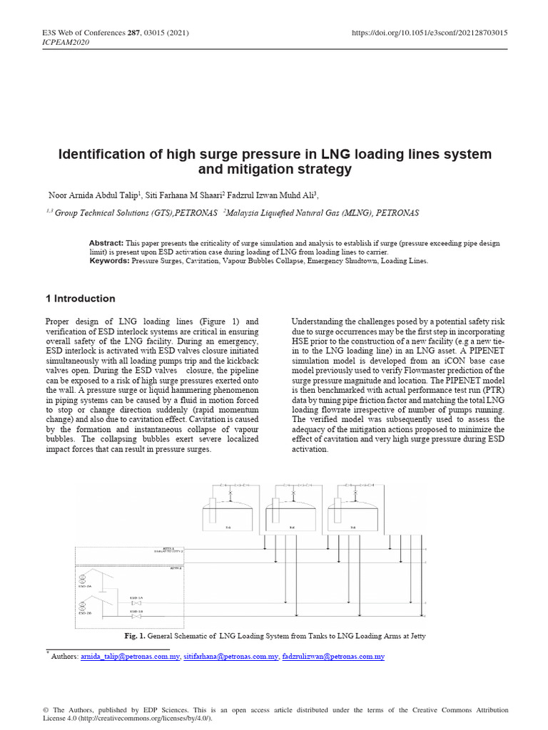 LNG Loading Line Surge Pressure Analysis | PDF | Liquefied Natural Gas ...
