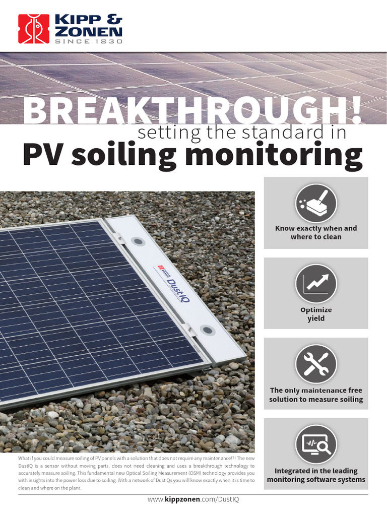 DustIQ Brochure | PDF | Photovoltaics | Photovoltaic System
