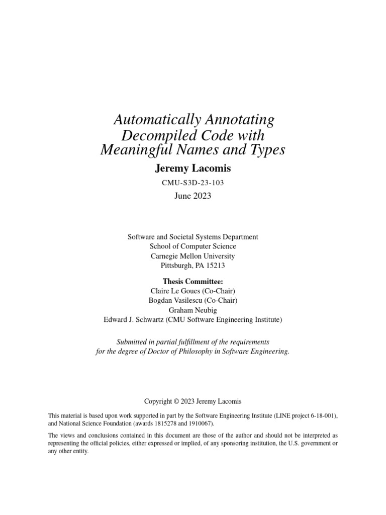 Cmu S3D 23 103 | PDF | Compiler | Source Code