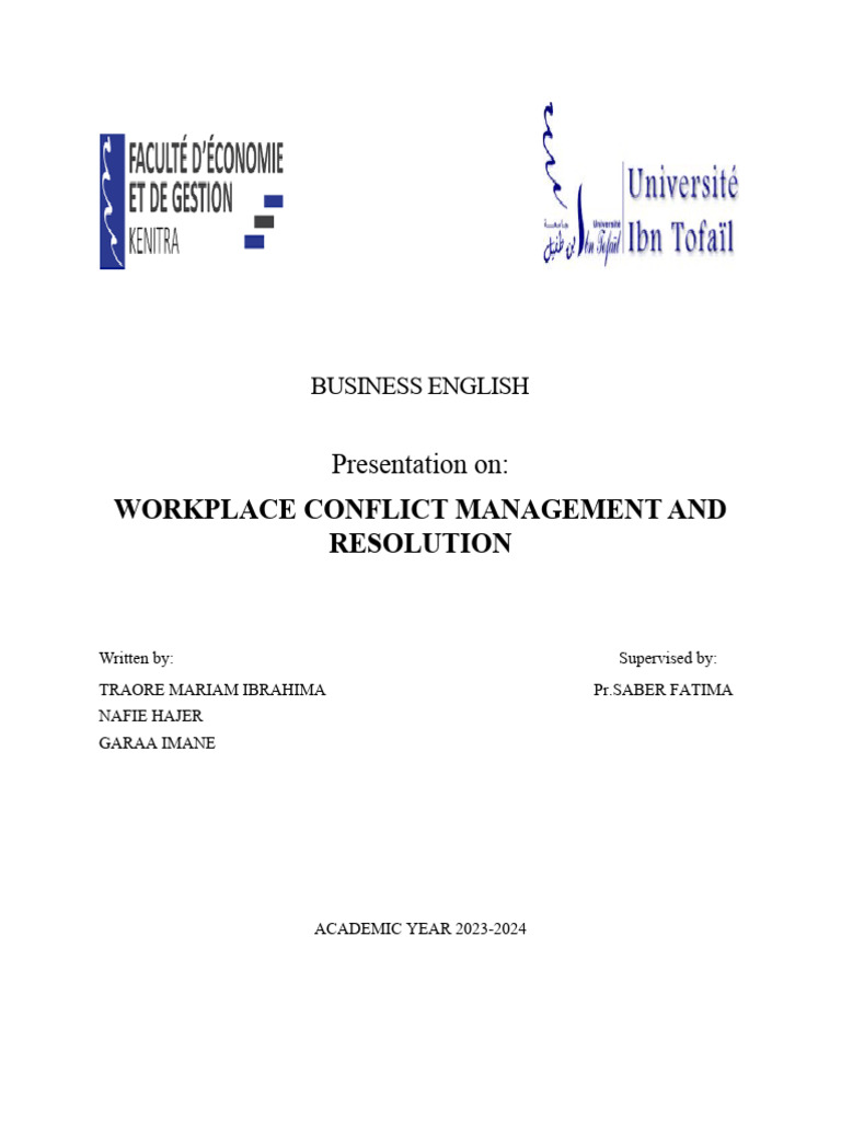 Workplace Conflicts Management | PDF | Conflict Resolution | Creativity