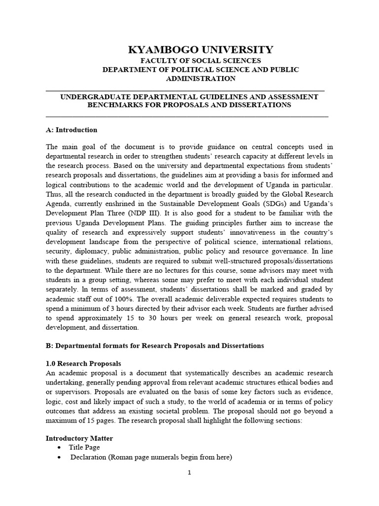 Kyambogo University Research Guidelines | PDF | Methodology | Hypothesis